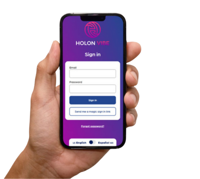 Holon Vibe Sign Up Screen